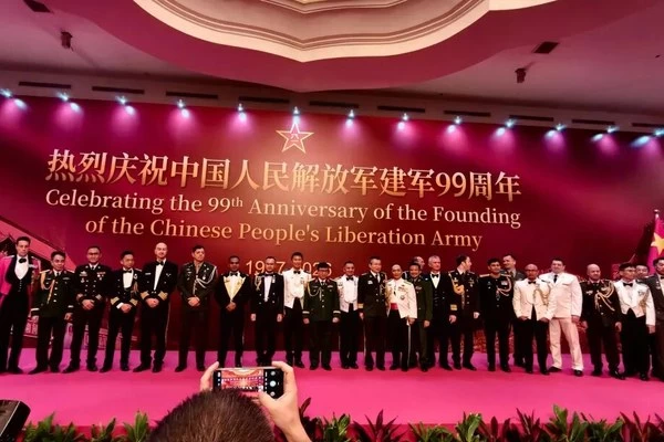 印尼杭州商会受邀参加庆祝中国人民解放军建军99周年招待会