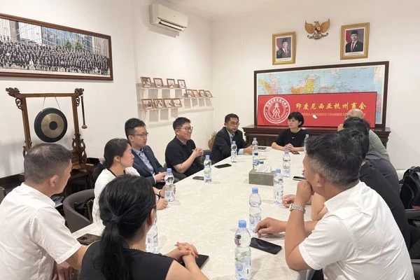 赋能“一带一路” 彰显浙商担当 | 宝业集团、中控技术、维普工业及印尼台州商会到访印尼杭州商会