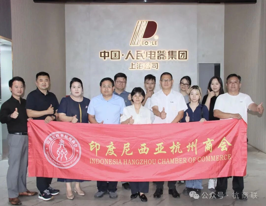 南洋风起，合作正当时｜印度尼西亚杭州商会领导一行莅临人民电器集团上海公司考察指导